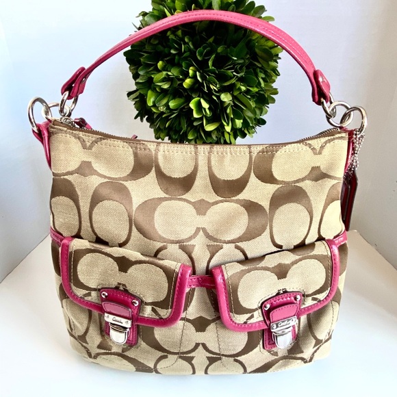 Coach Handbags - COACH Daisy Poppy Bag Signature Canvas